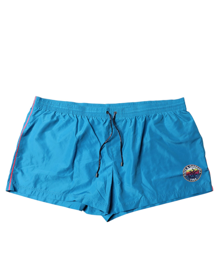 Dolce & Gabbana 100% Polyester; Lining: 85% Nylon swim shorts in blue