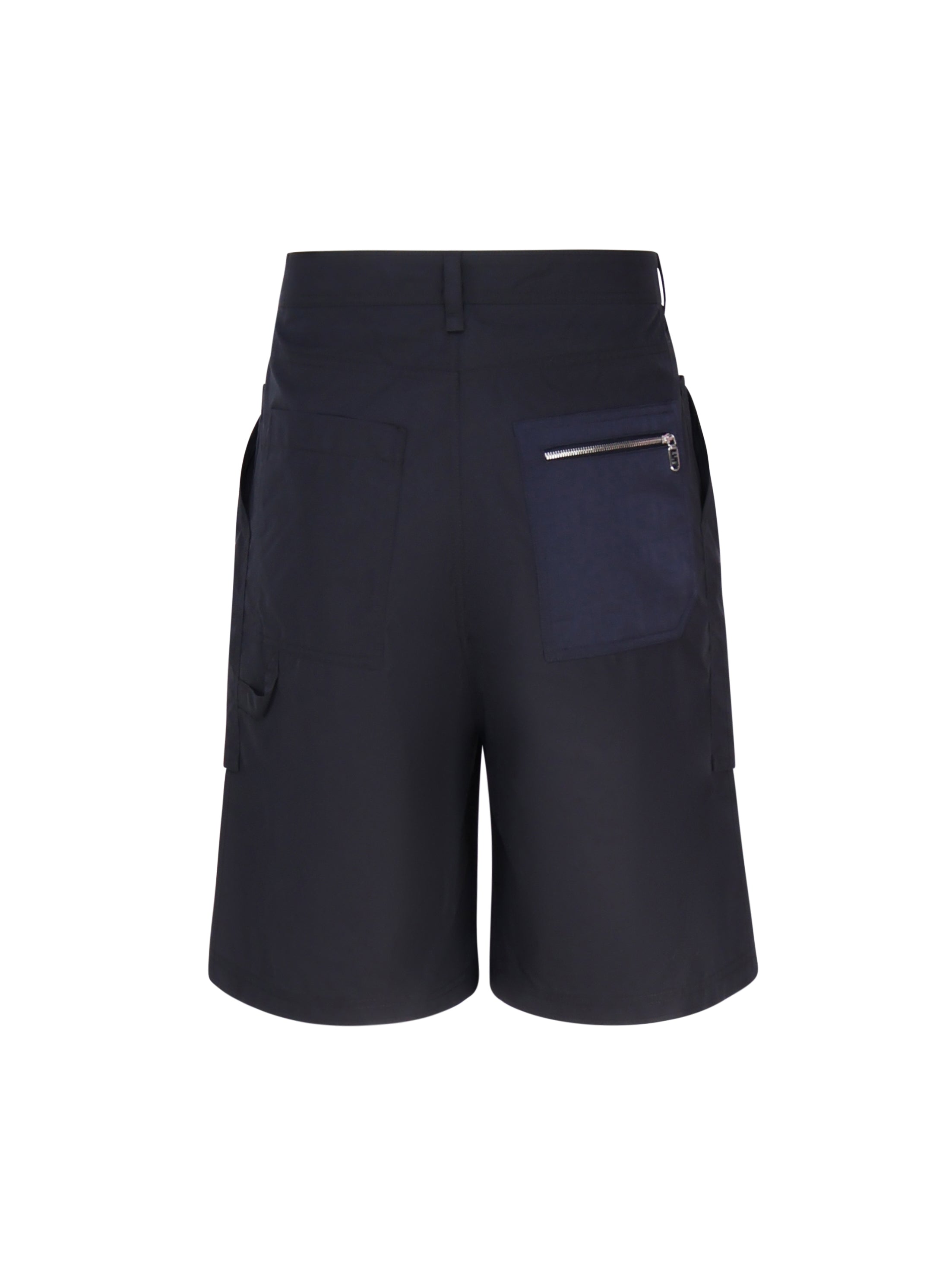 Fendi Shorts Blue Cotone