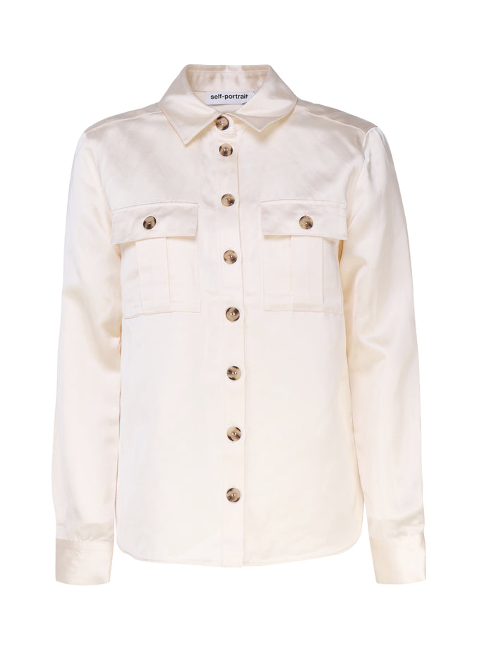 Self-Portrait Shirts White Main: Vi Linen