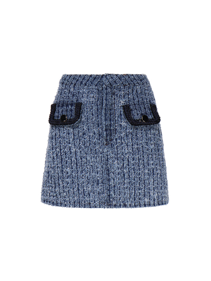 Self-Portrait Skirts Blue Co Pes Vi