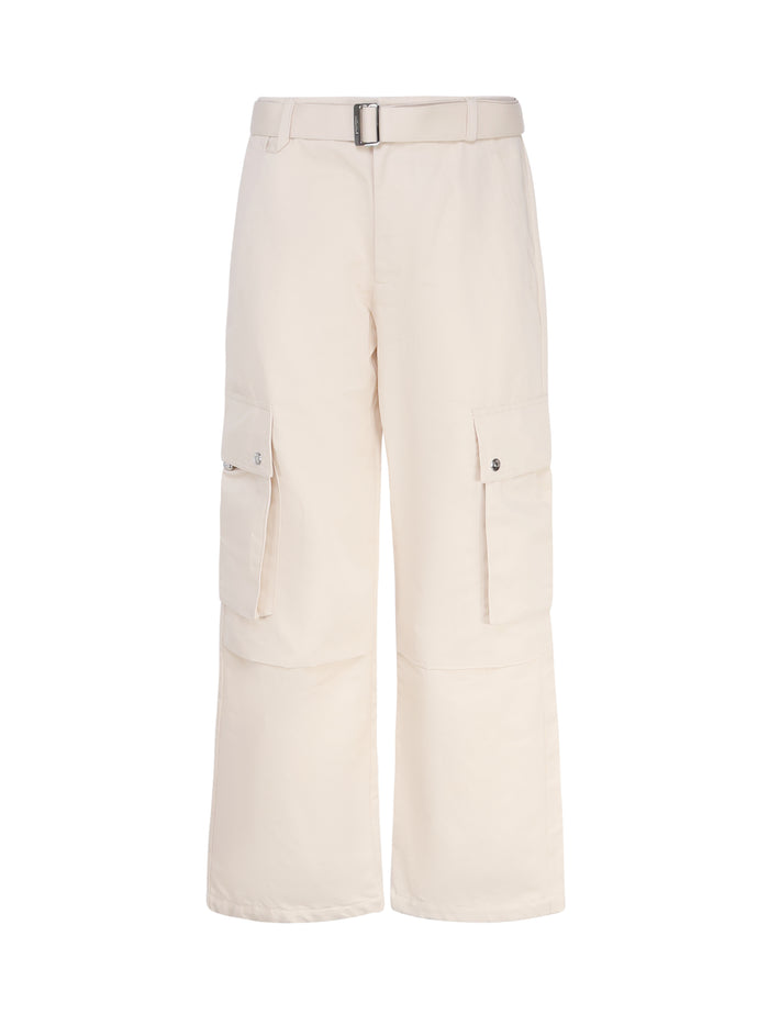 Jacquemus Trousers Beige Principal:coton Linen