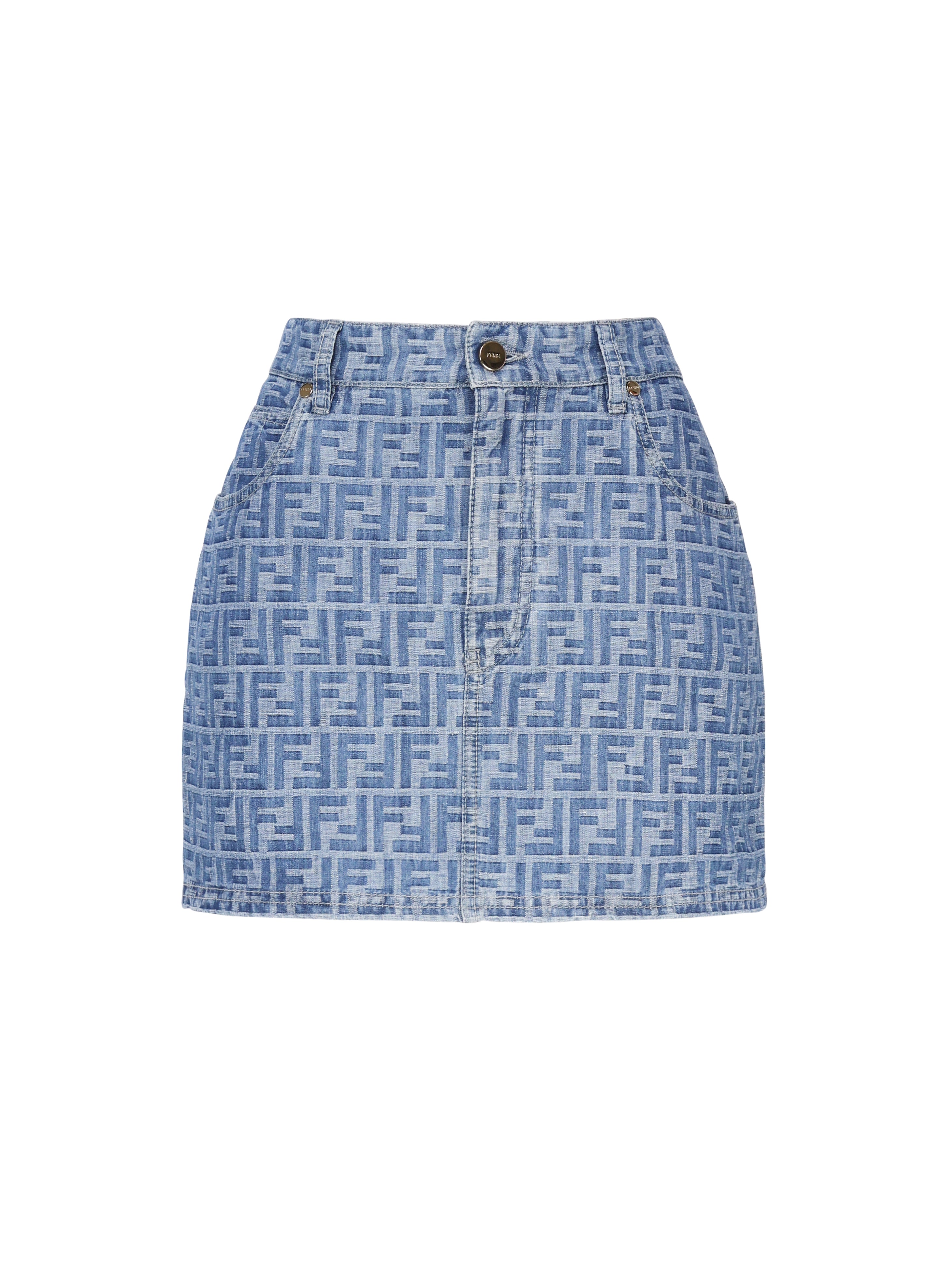 Fendi Skirts Violet Blue Cotone