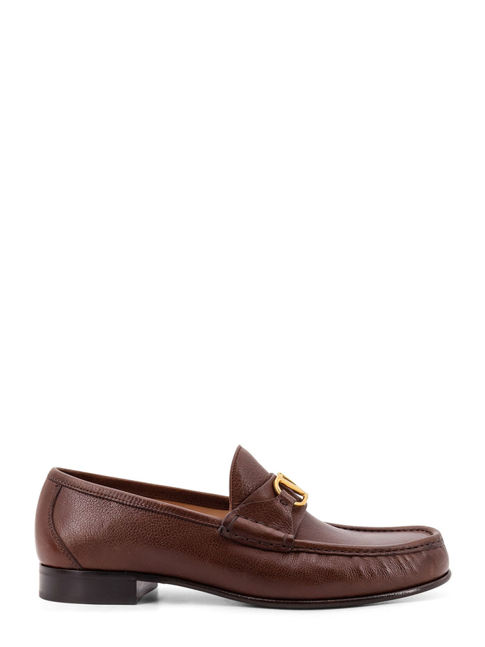 Valentino Garavani Flat Shoes Brown Pelle