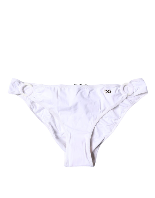 Dolce & Gabbana 75% Nylon bikini bottom in white