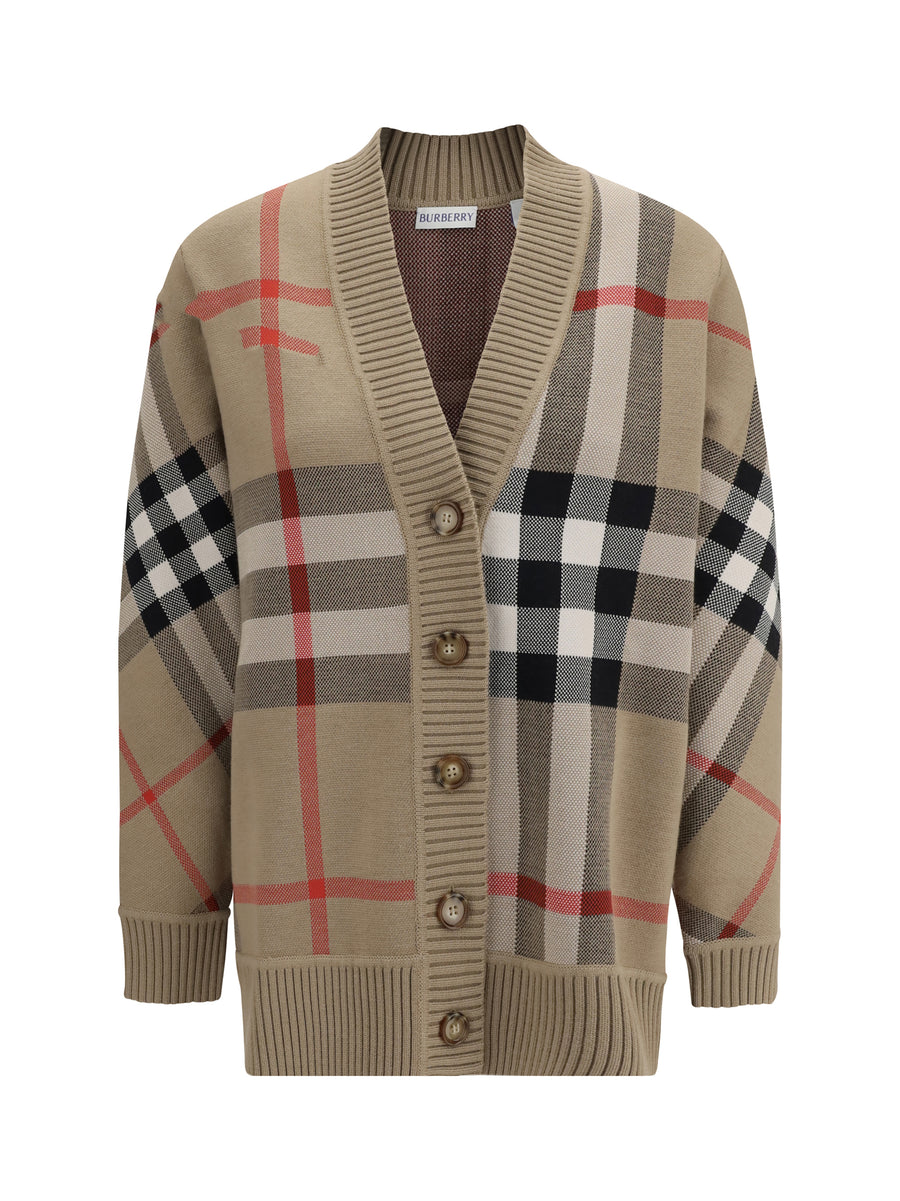 Burberry 51% Polyester; 49% Wool Ovis Aries cardigan in beige