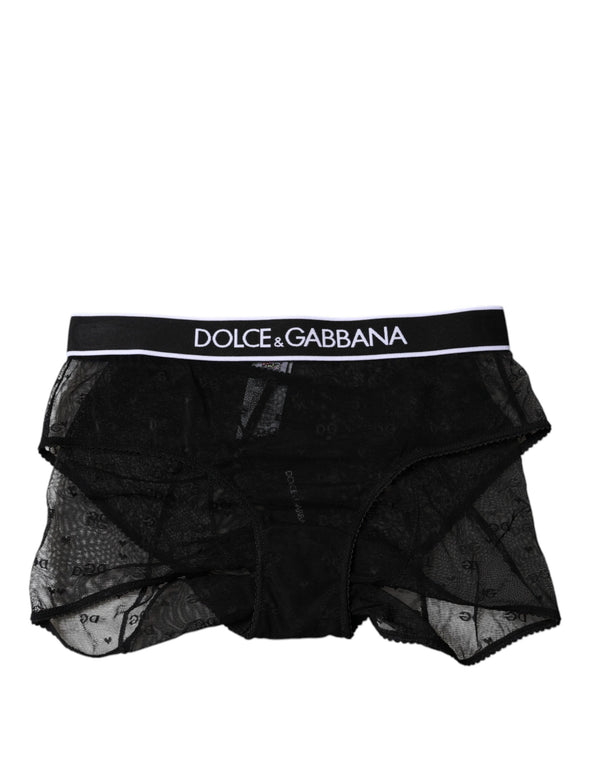 Dolce & Gabbana 93% Nylon panty in black