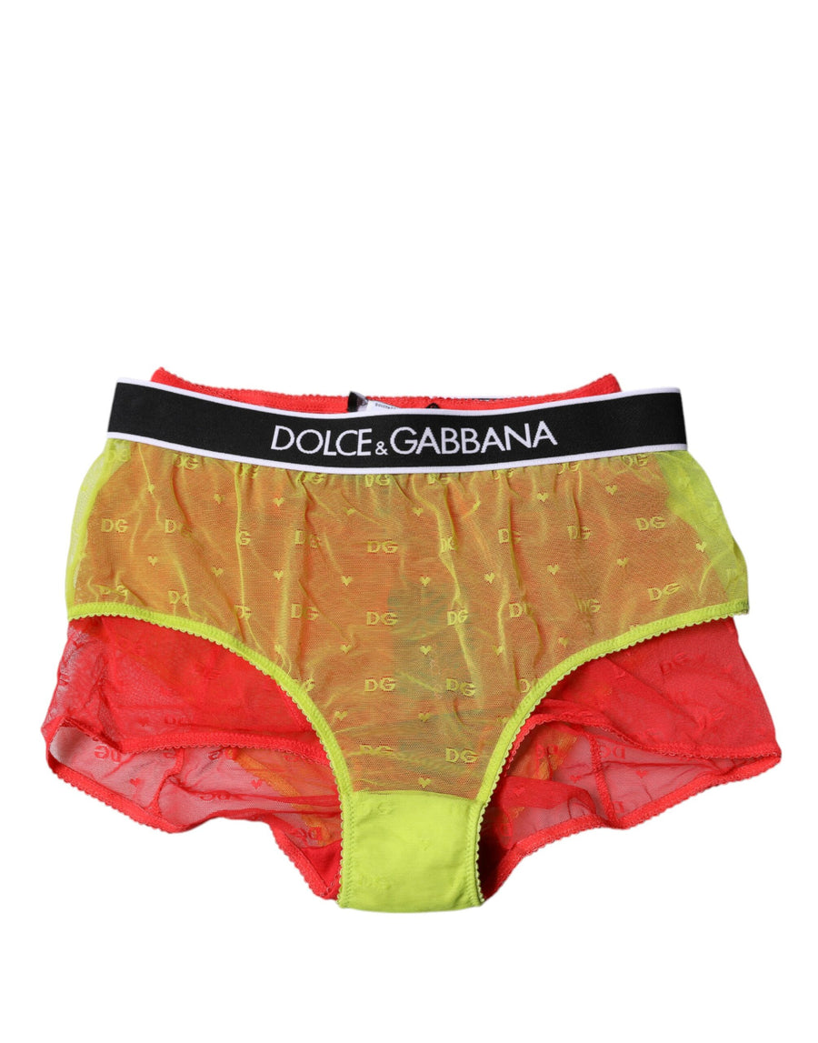 Dolce & Gabbana 93% Nylon 7% Elastane panty in red