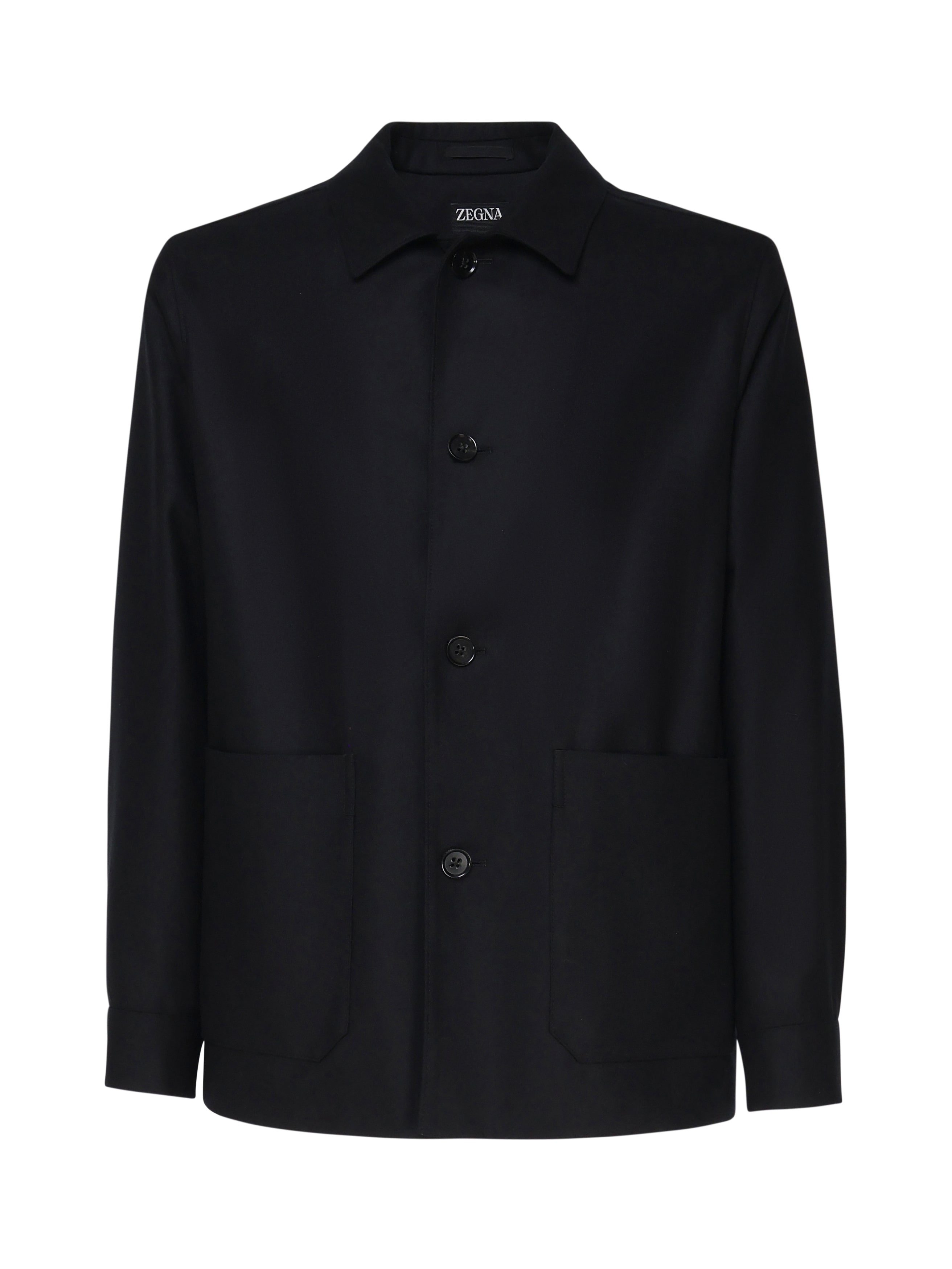 Zegna Jackets Blue Wool