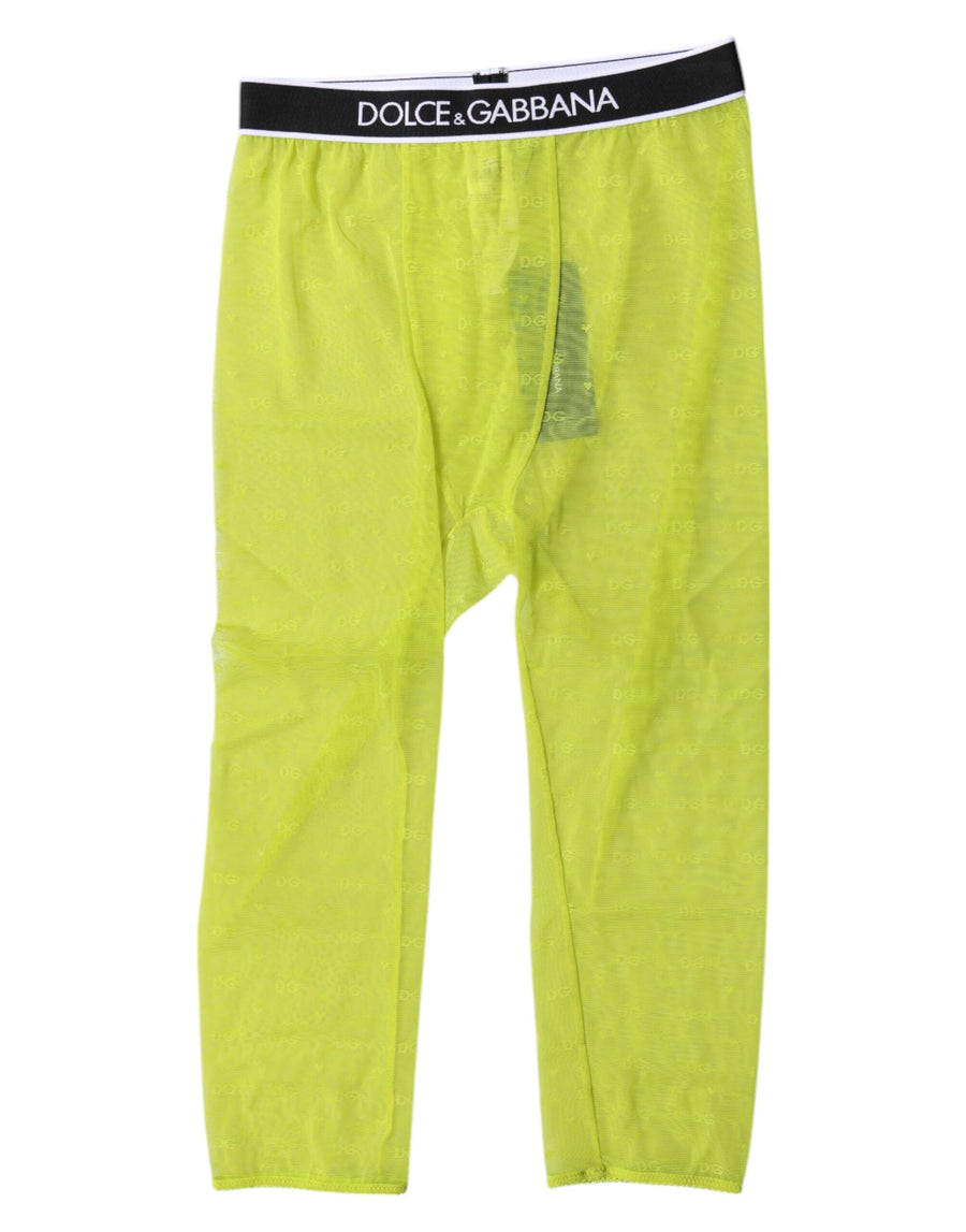 Dolce & Gabbana 92% Nylon 8% Elastane leggings in green