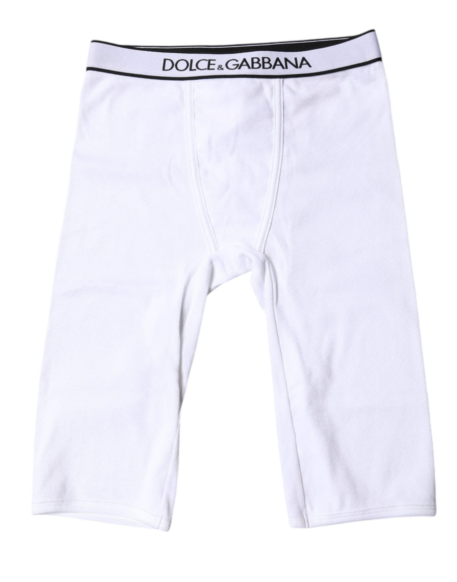 Dolce & Gabbana 95% Cotton leggings in white