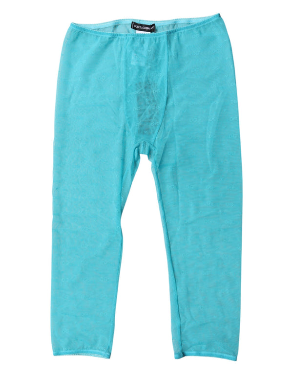 Dolce & Gabbana 93% Nylon leggings in blue