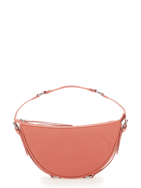 Gib Bag With Adjustable Handle Pink Leather Shoulder