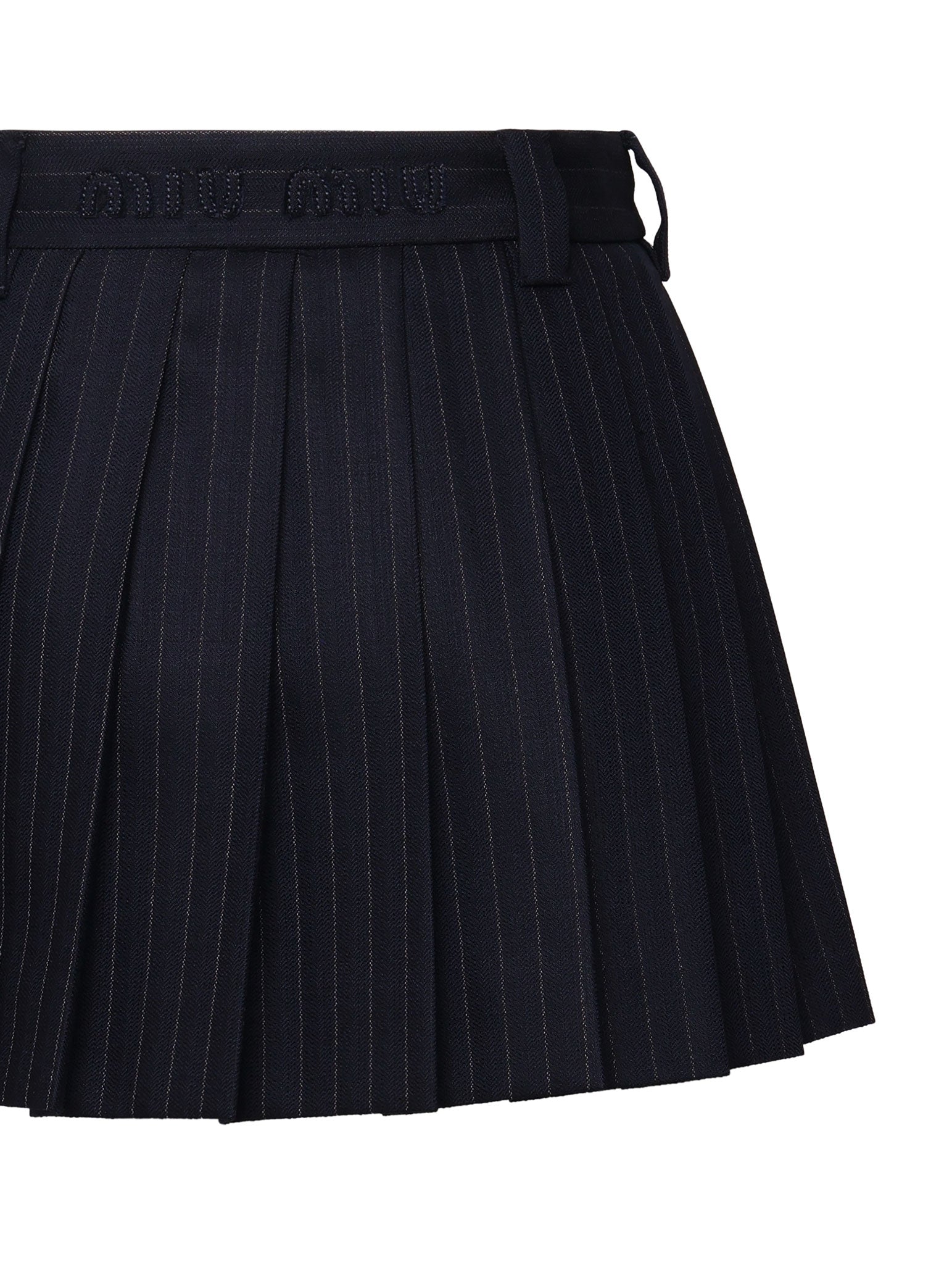Miu Skirts Blue Co Ea Wv