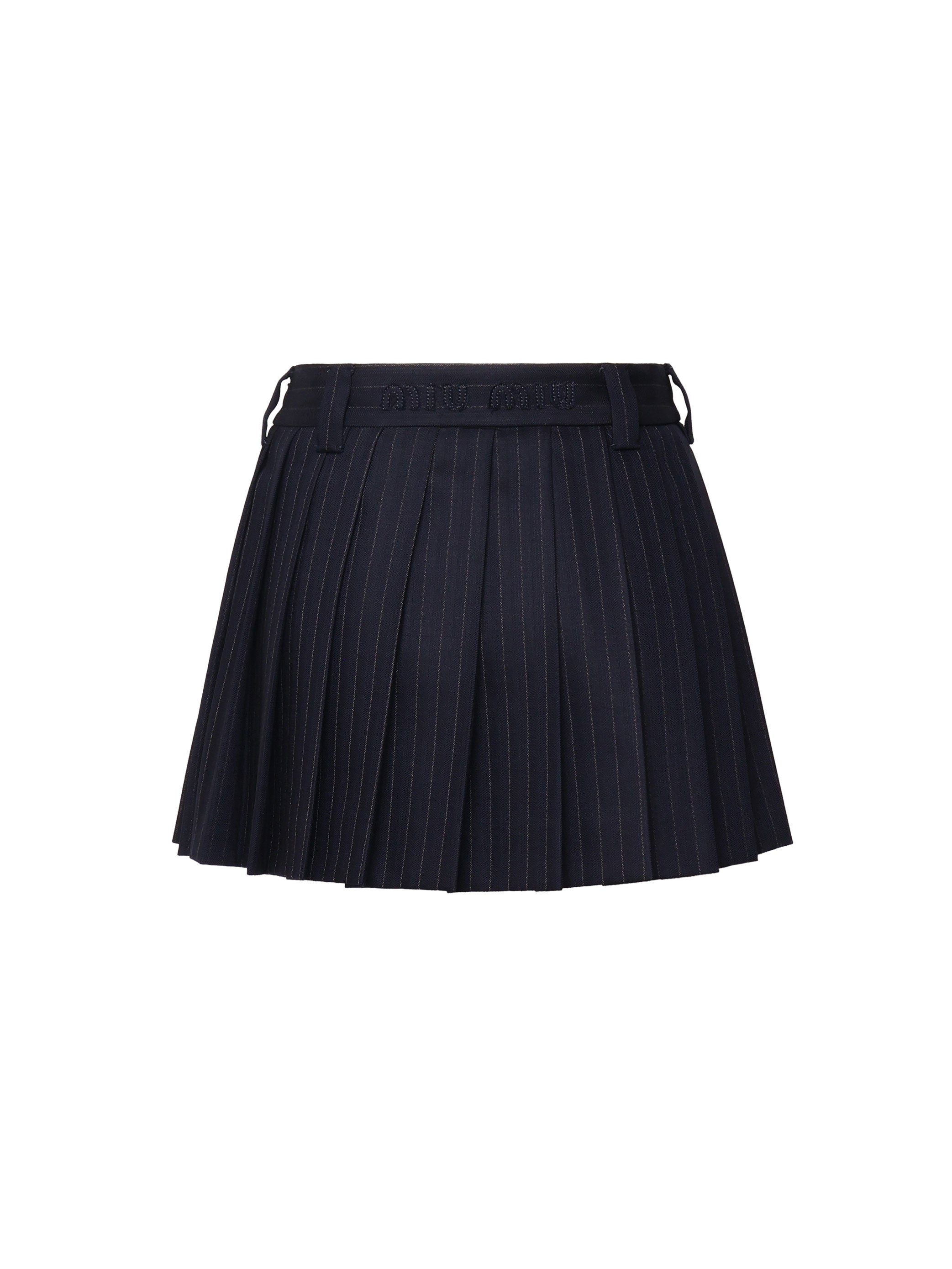 Miu Skirts Blue Co Ea Wv