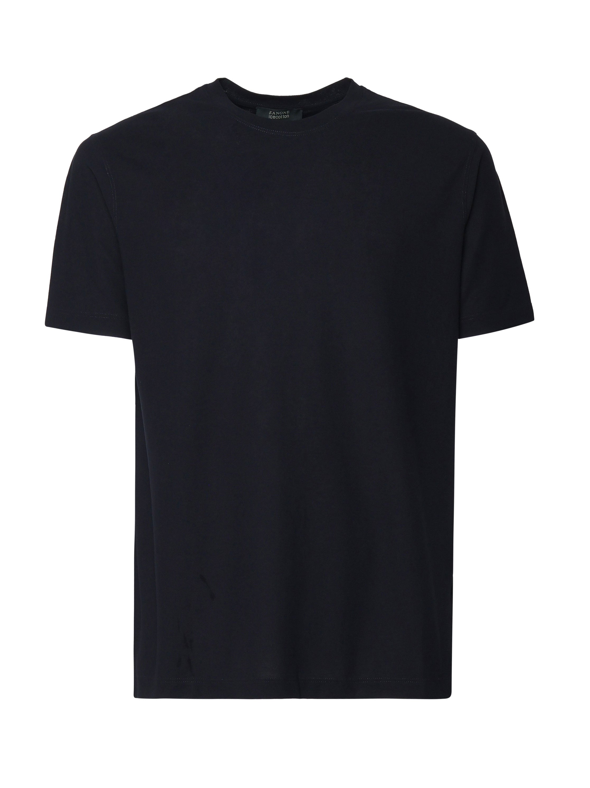 Zanone T-Shirts And Polos Black Cotton