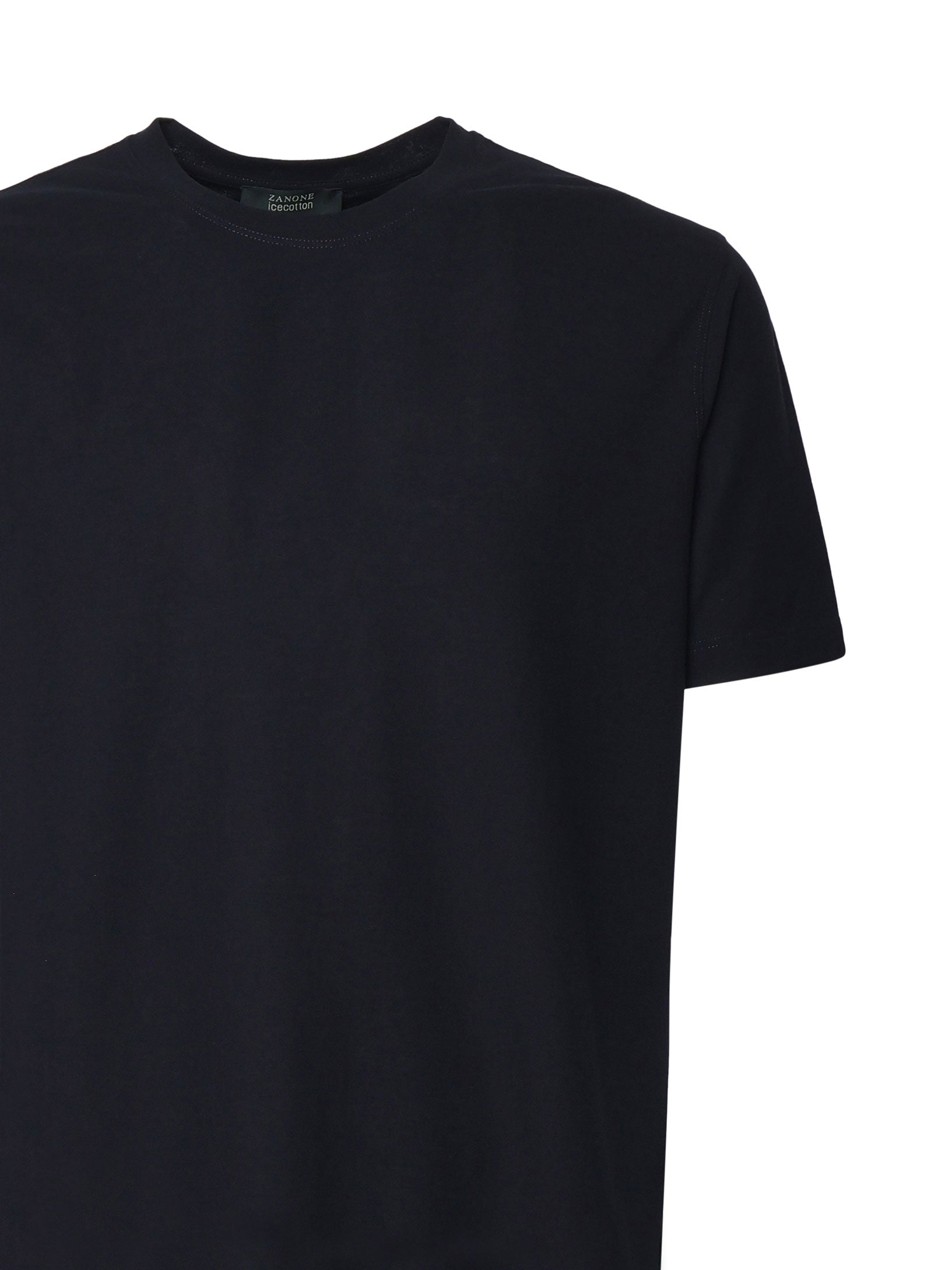 Zanone T-Shirts And Polos Black Cotton