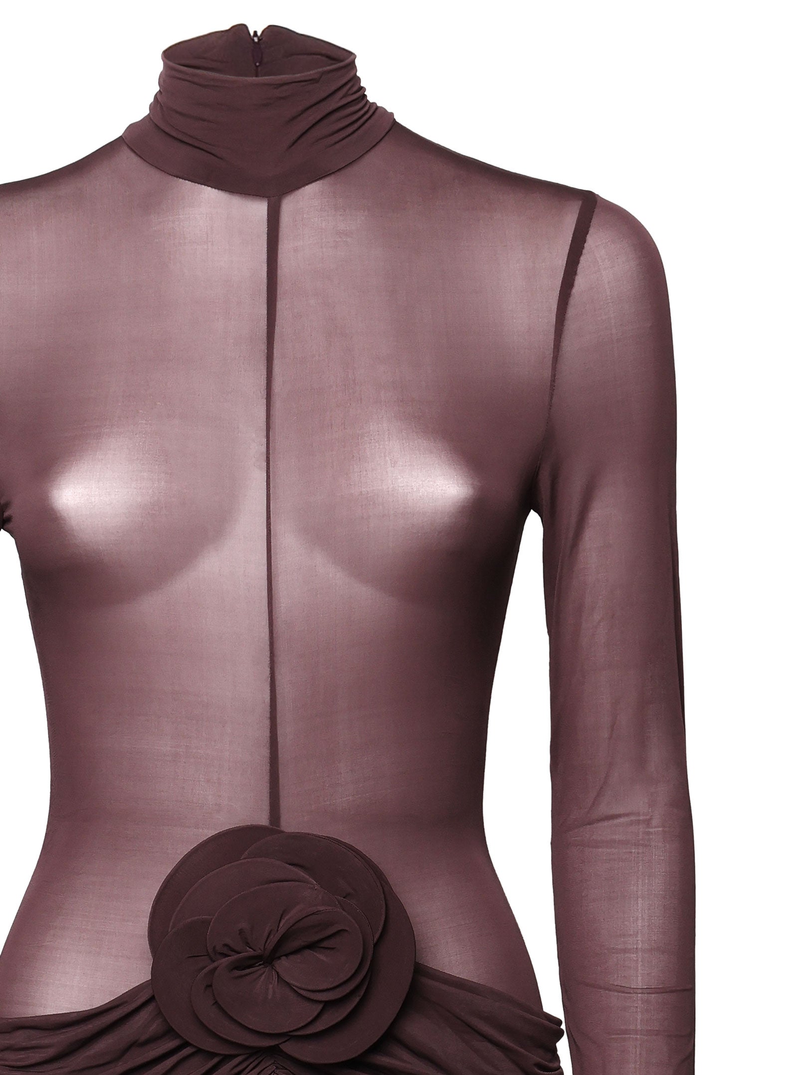 Magda Burtym Dresses Purple Cupro Elastane