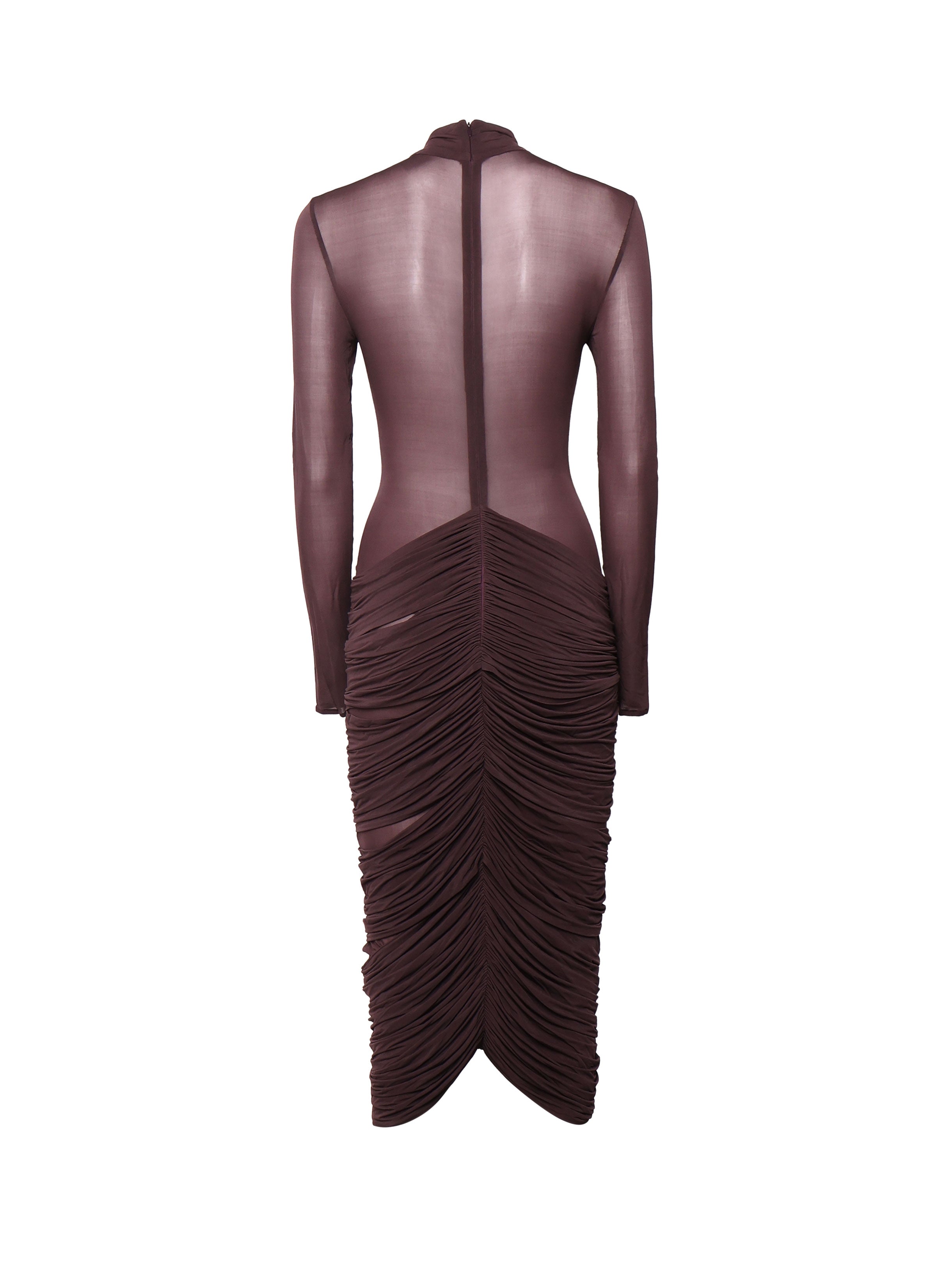 Magda Burtym Dresses Purple Cupro Elastane