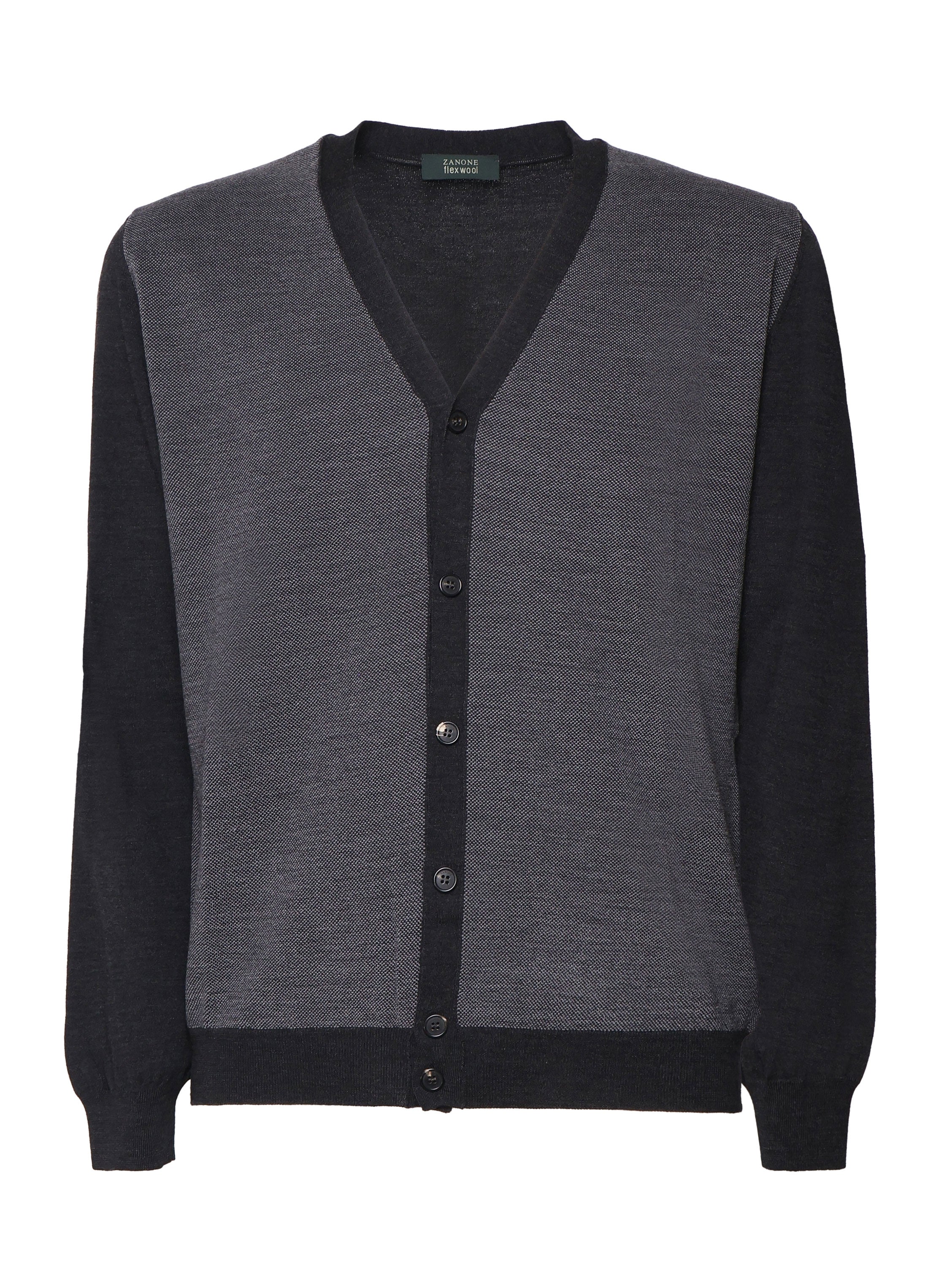 Zanone Sweaters Grey Wool