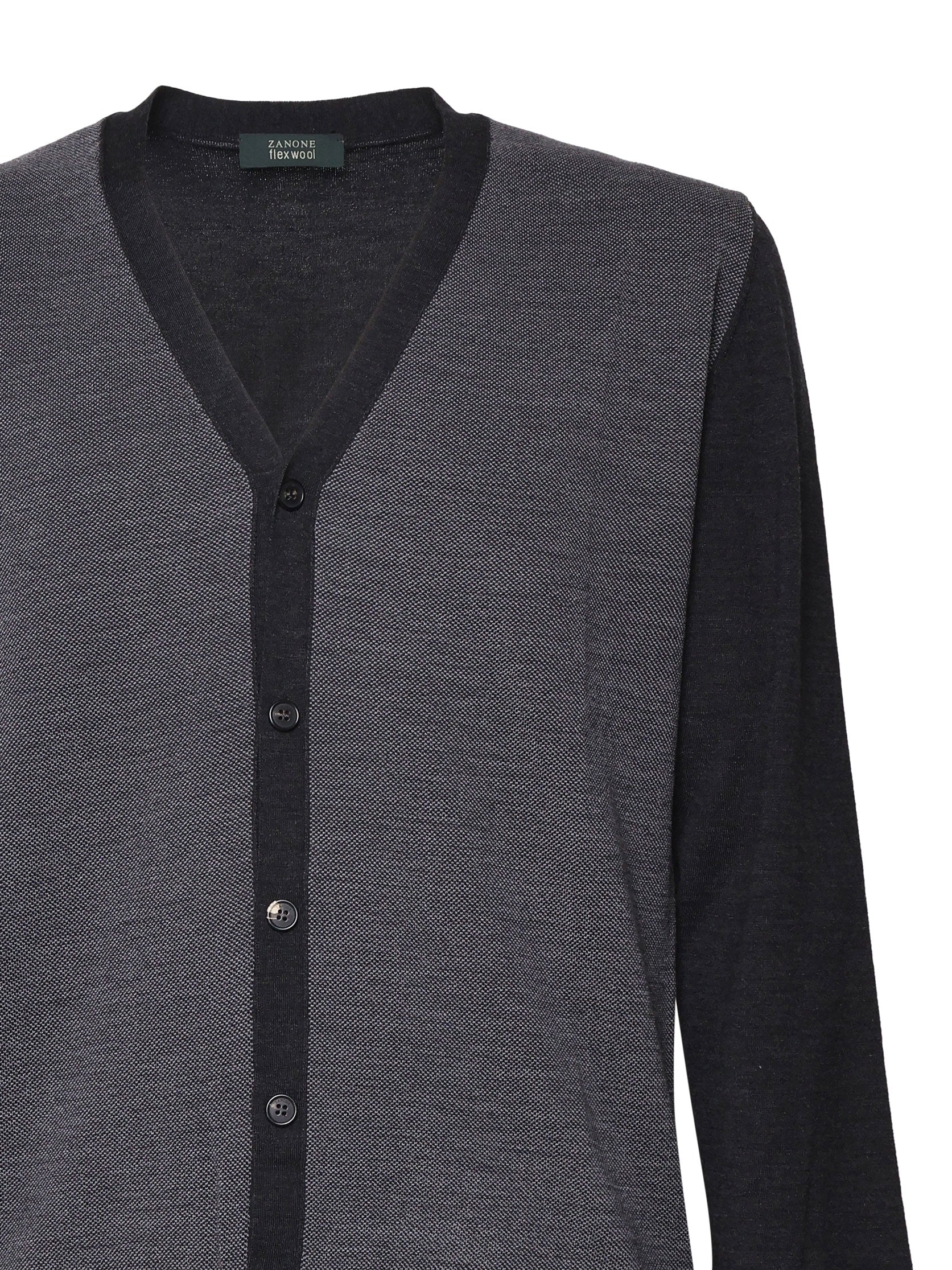 Zanone Sweaters Grey Wool
