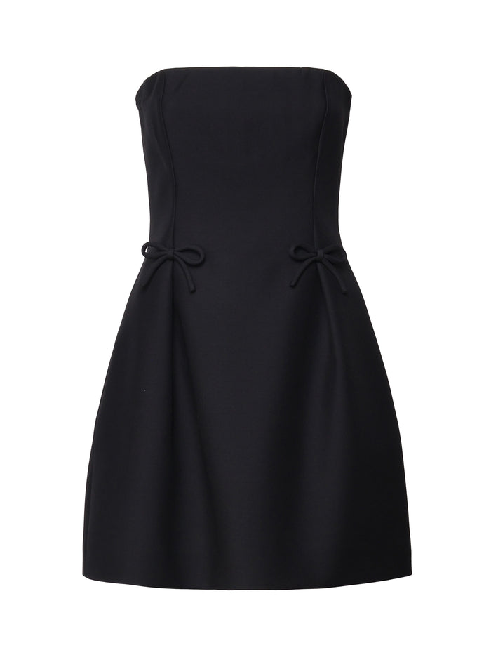 Valentino Garavani Dresses Black Virgin Wool Silk