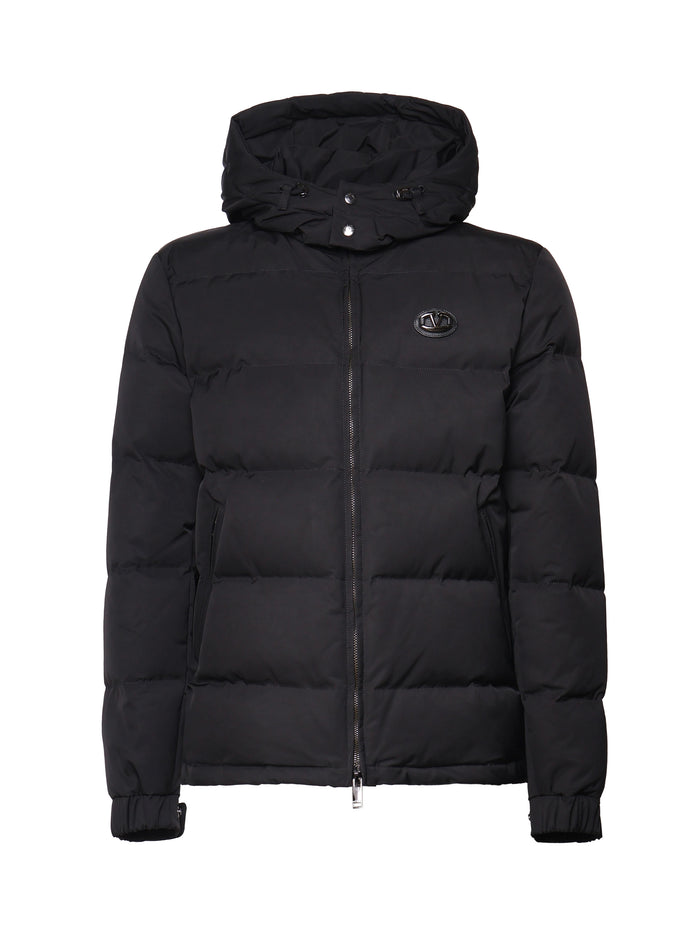 Valentino Garavani Coats Black Poliestere