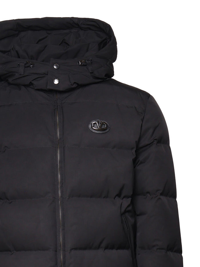 Valentino Garavani Coats Black Poliestere