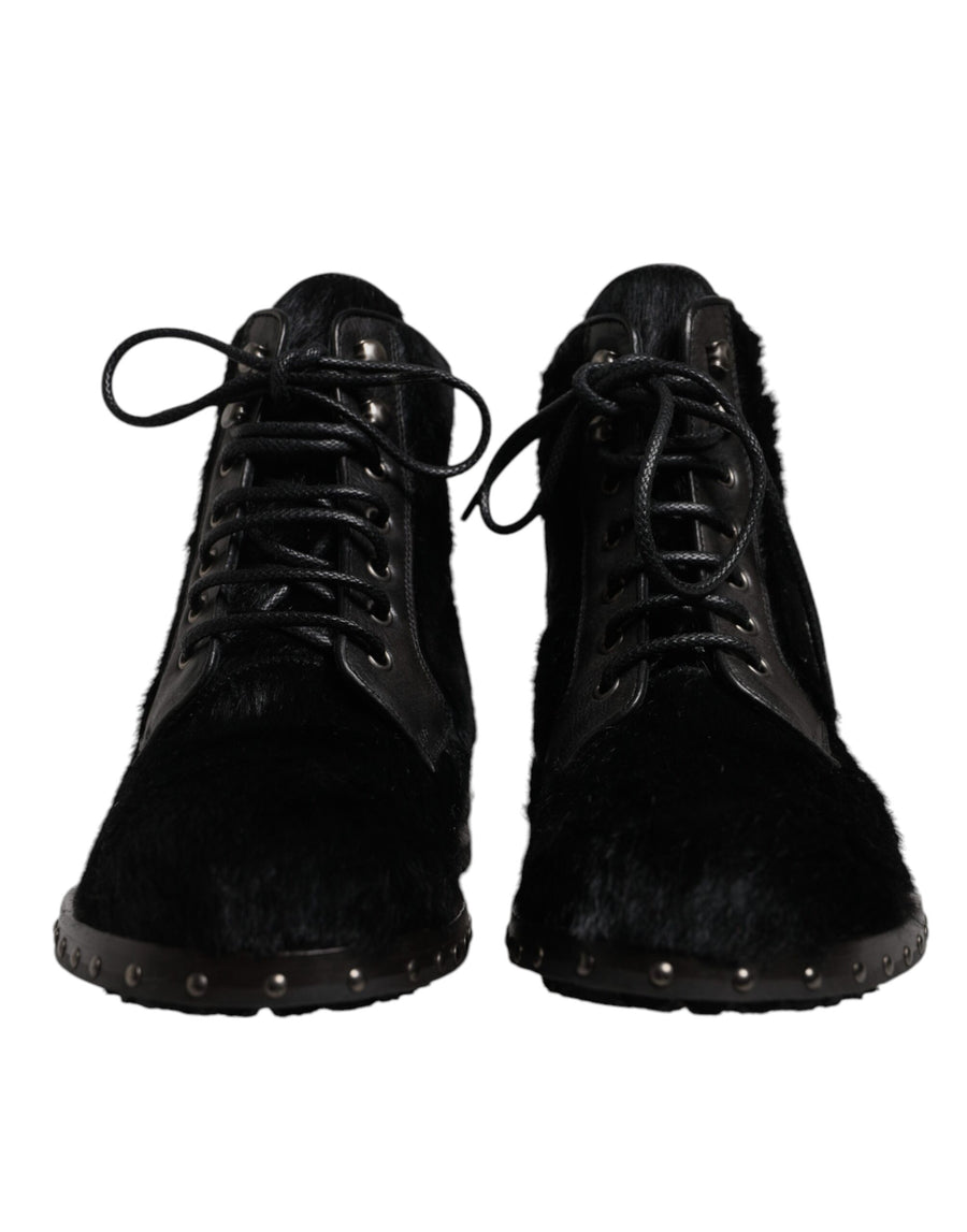 Dolce & Gabbana 100% Calf Leather boot in black