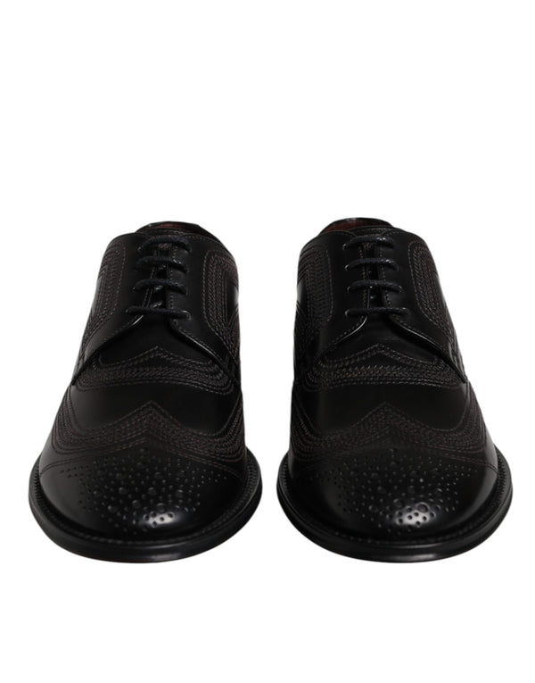 Dolce & Gabbana 100% Leather derby shoe in black