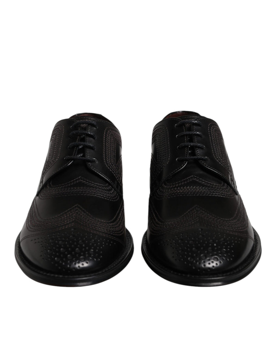 Dolce & Gabbana 100% Leather derby shoe in black