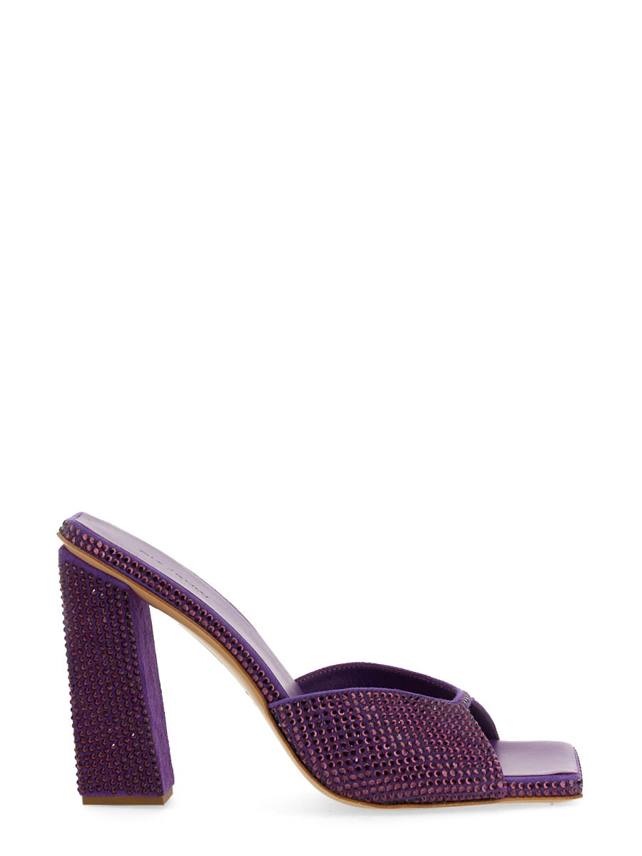 Rosie 14 Sandal Purple Viscose Silk