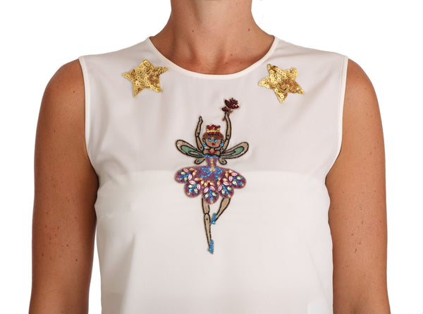 Dolce & Gabbana 91% Silk tank top in white