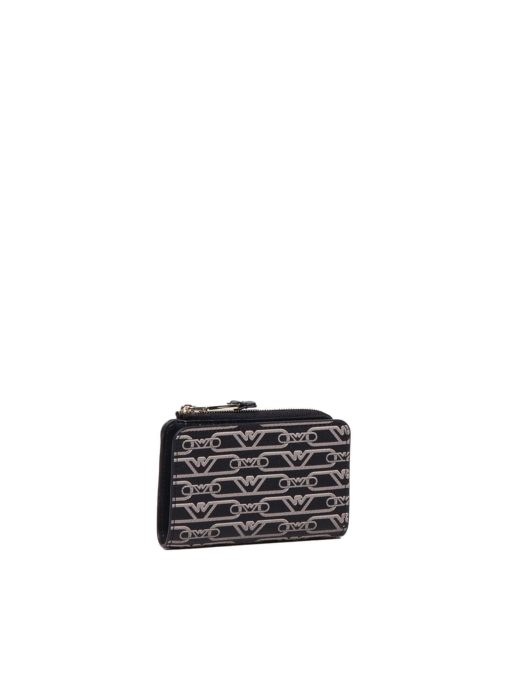 Emporio Armani Wallets Nero-ecru