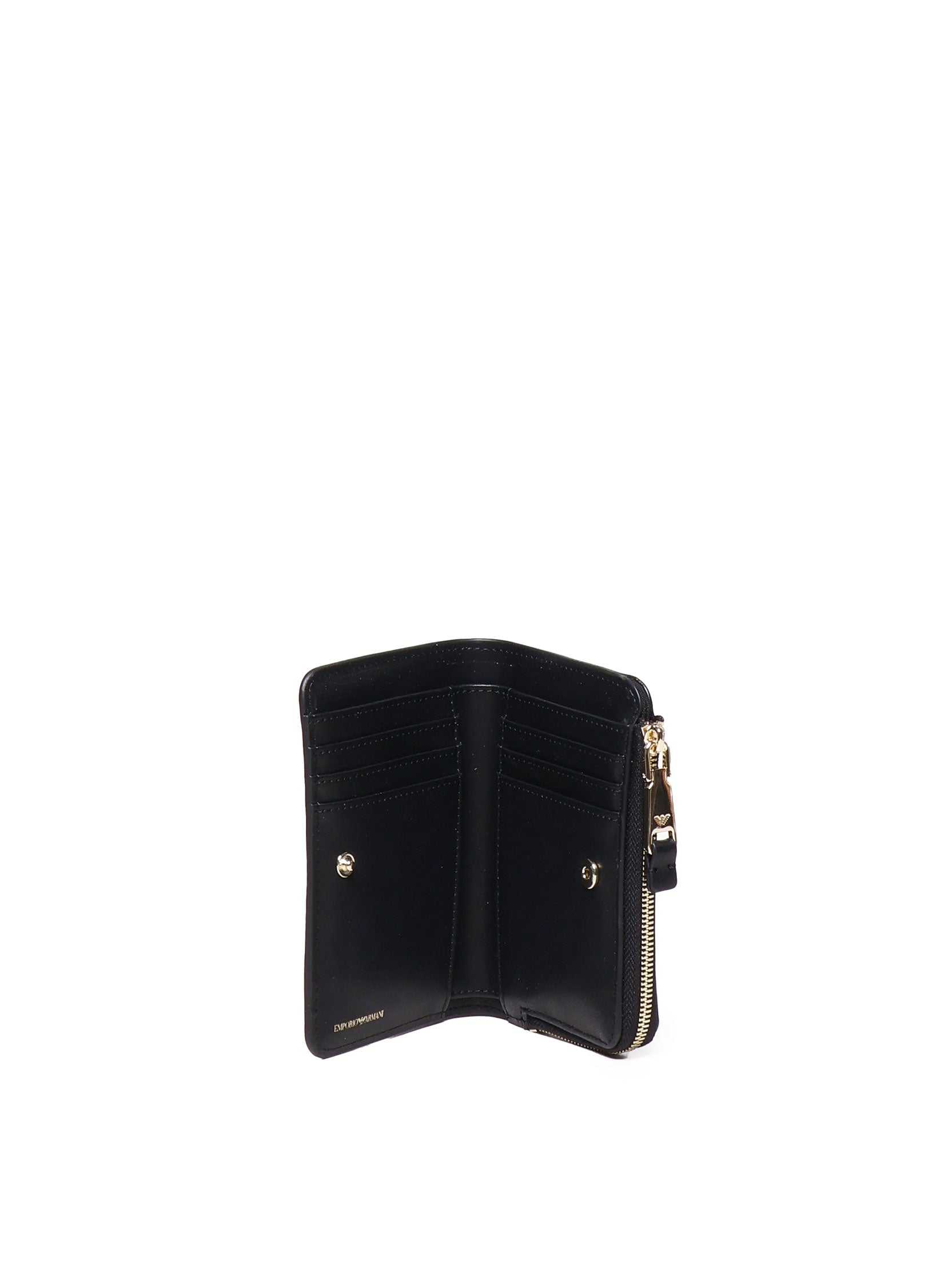 Emporio Armani Wallets Nero-ecru