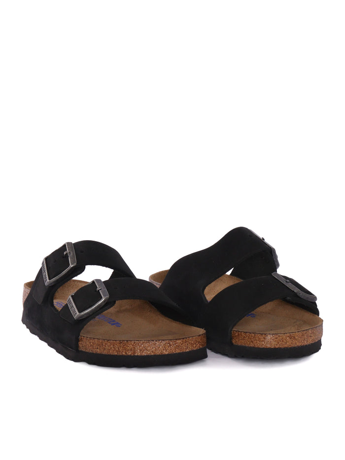 Arizona SFB black, Nubuck Leather Sole In Eva Sandal