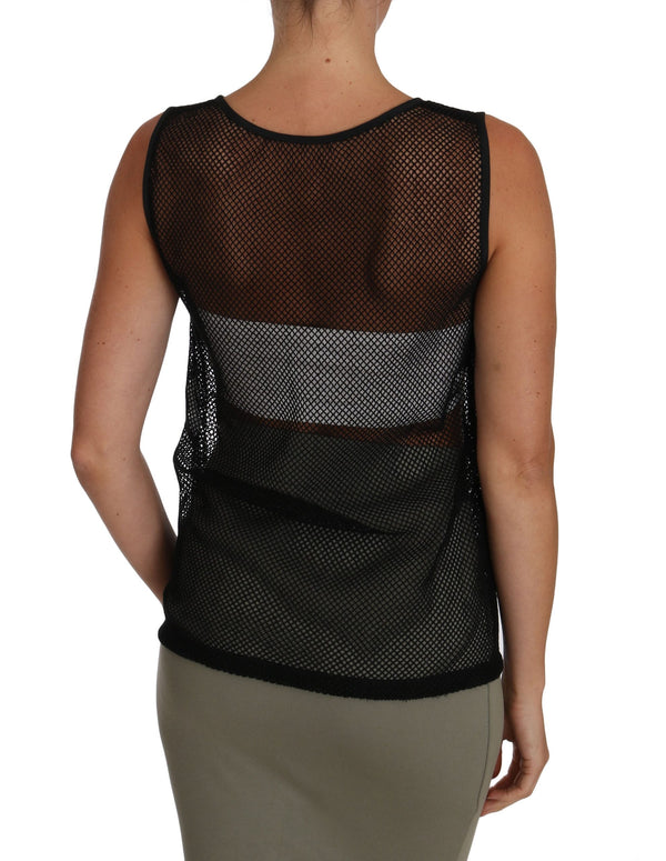 Dolce & Gabbana 7% Acrylic tank top in black