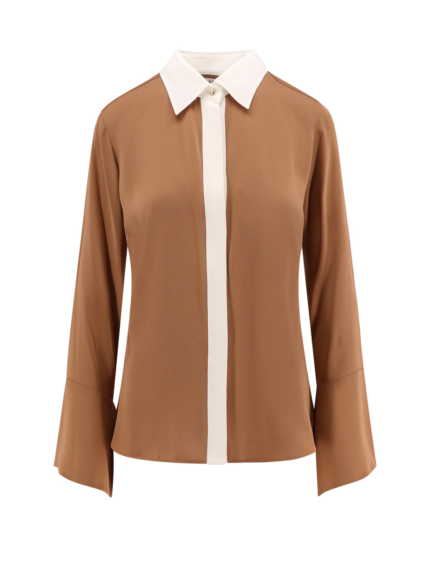 Max Mara Shirts Brown Seta