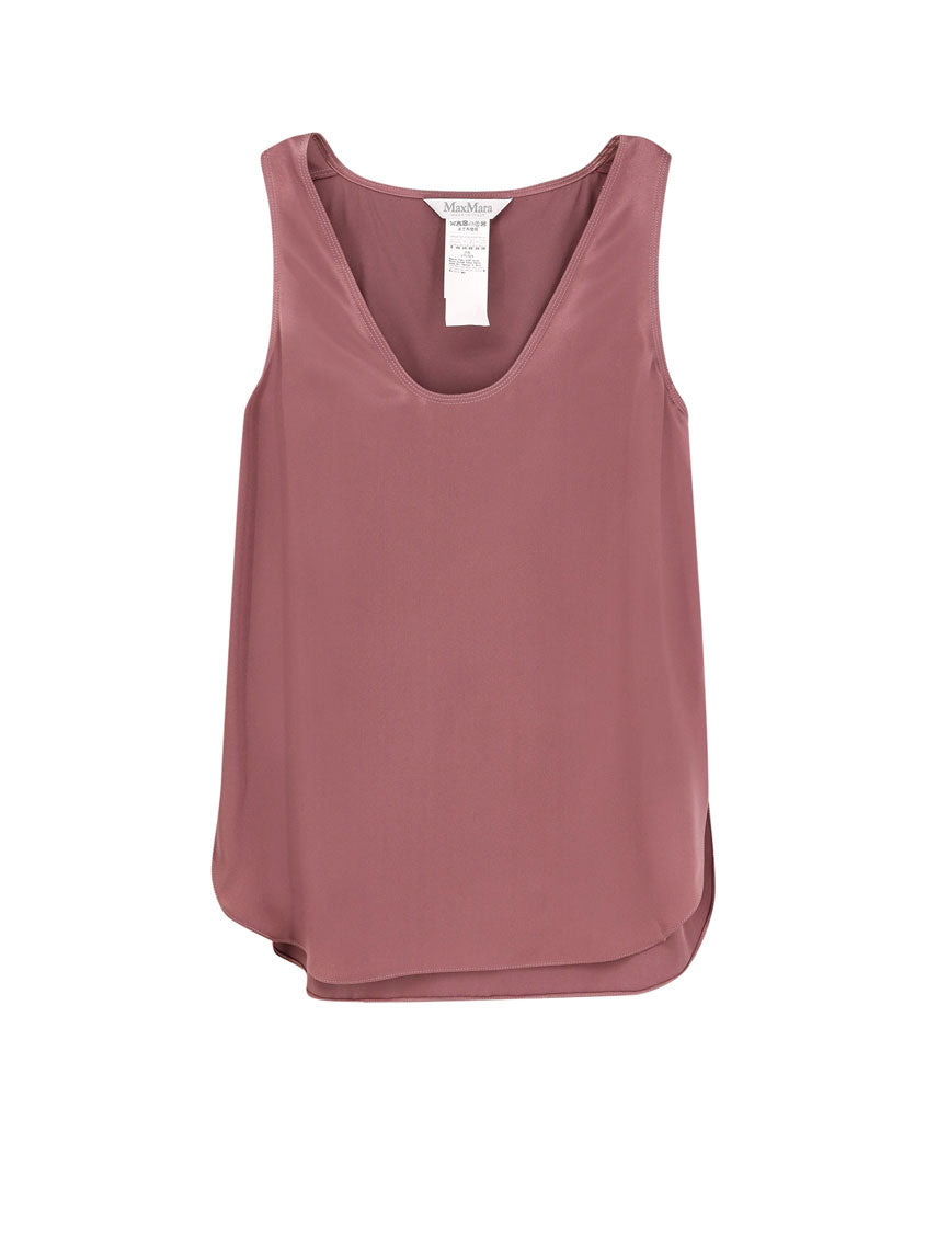 Max Mara T-shirts and Polos Purple Seta