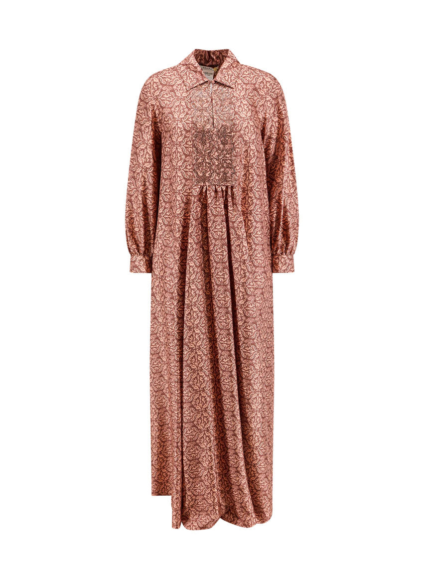 Max Mara Dresses Brown Seta