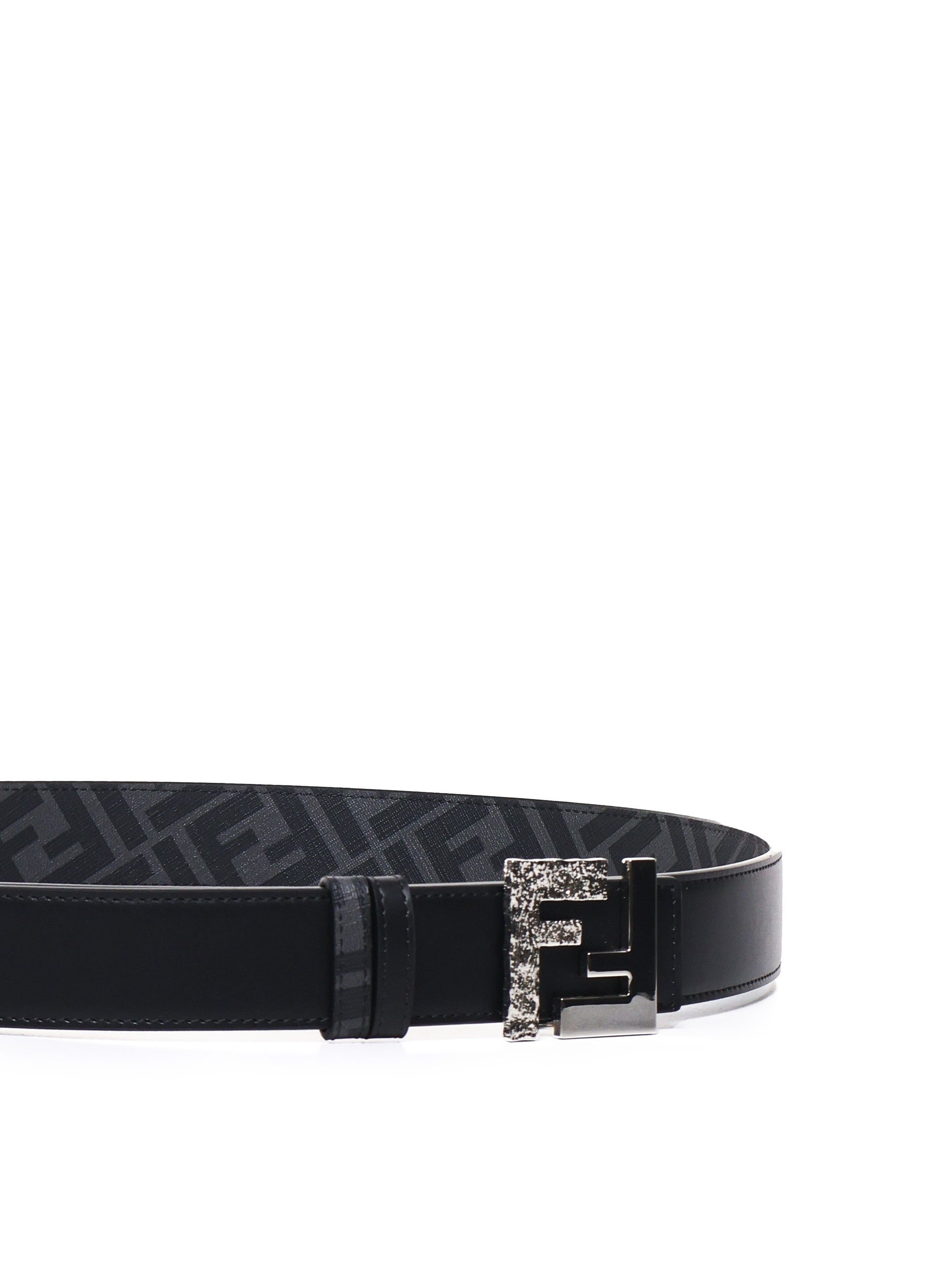 Fendi Belts Black Vit+pu