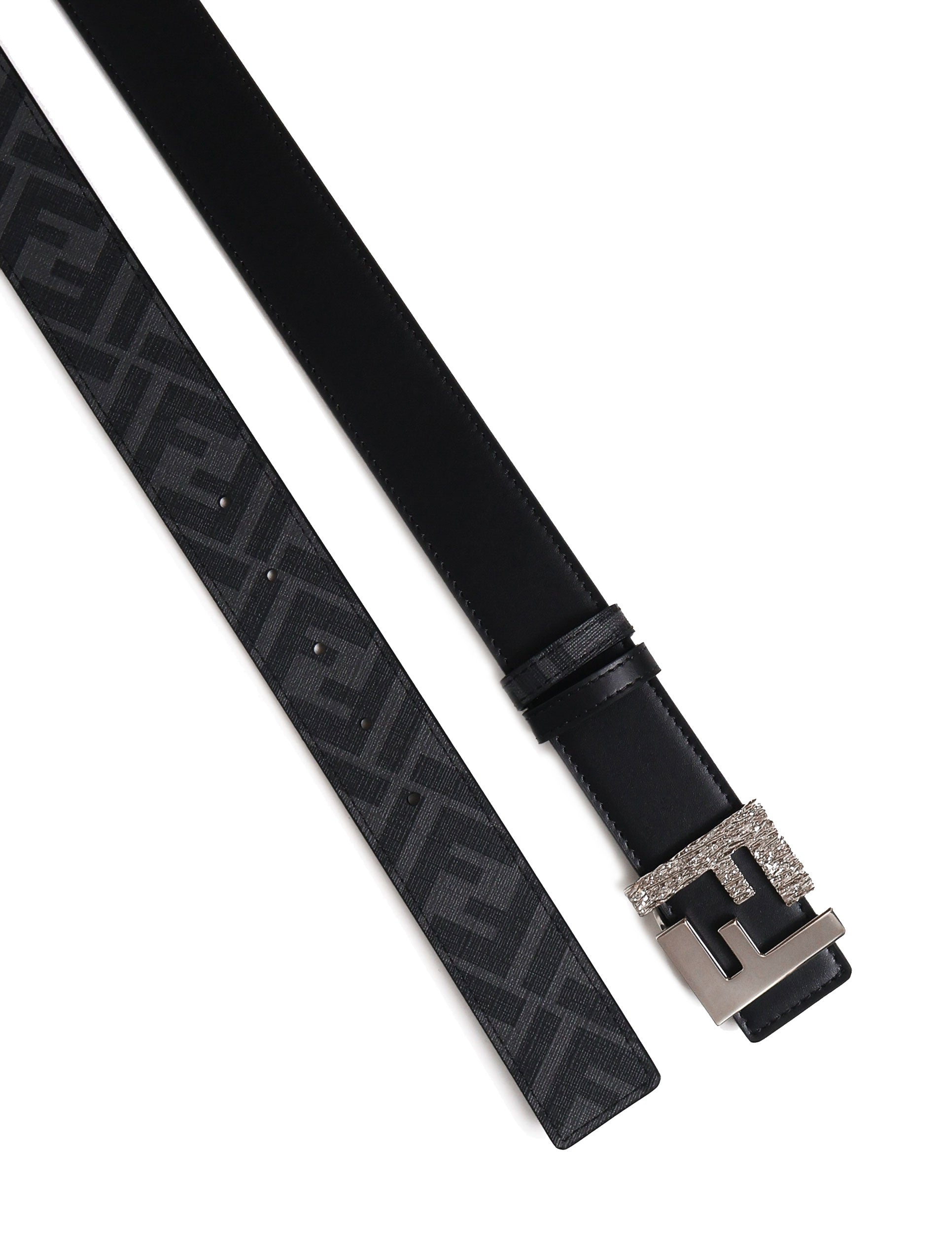 Fendi Belts Black Vit+pu