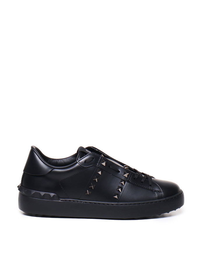Valentino Garavani Sneakers Black Calf Leather - Bos Taurus