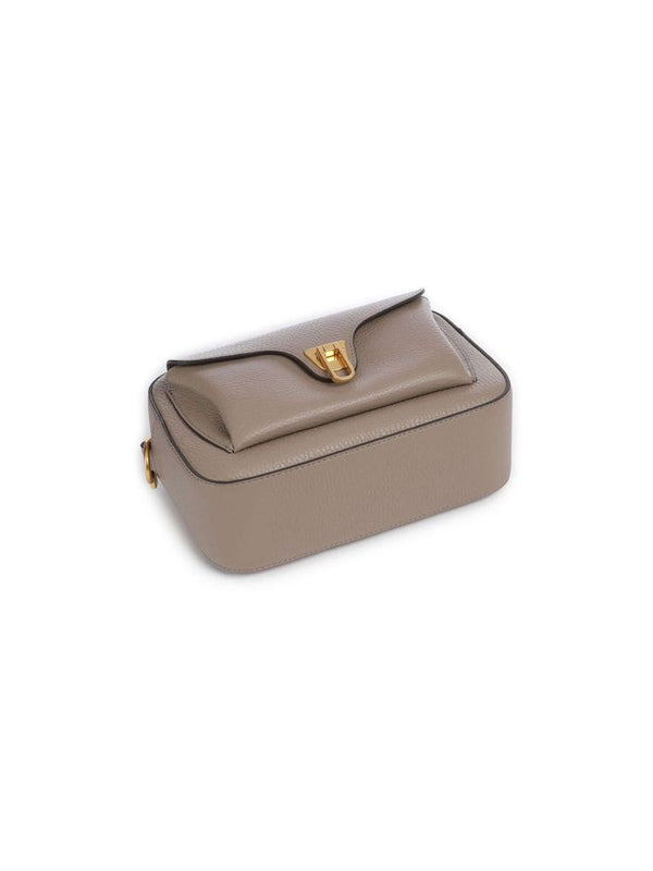 Coccinelle Crossbody Bag Warm Taupe Grained Leather/ribbon / Crossbody-bags