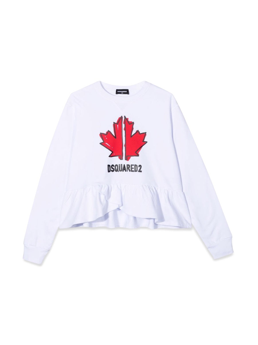 Sweatshirt White Cotton Jumpers
