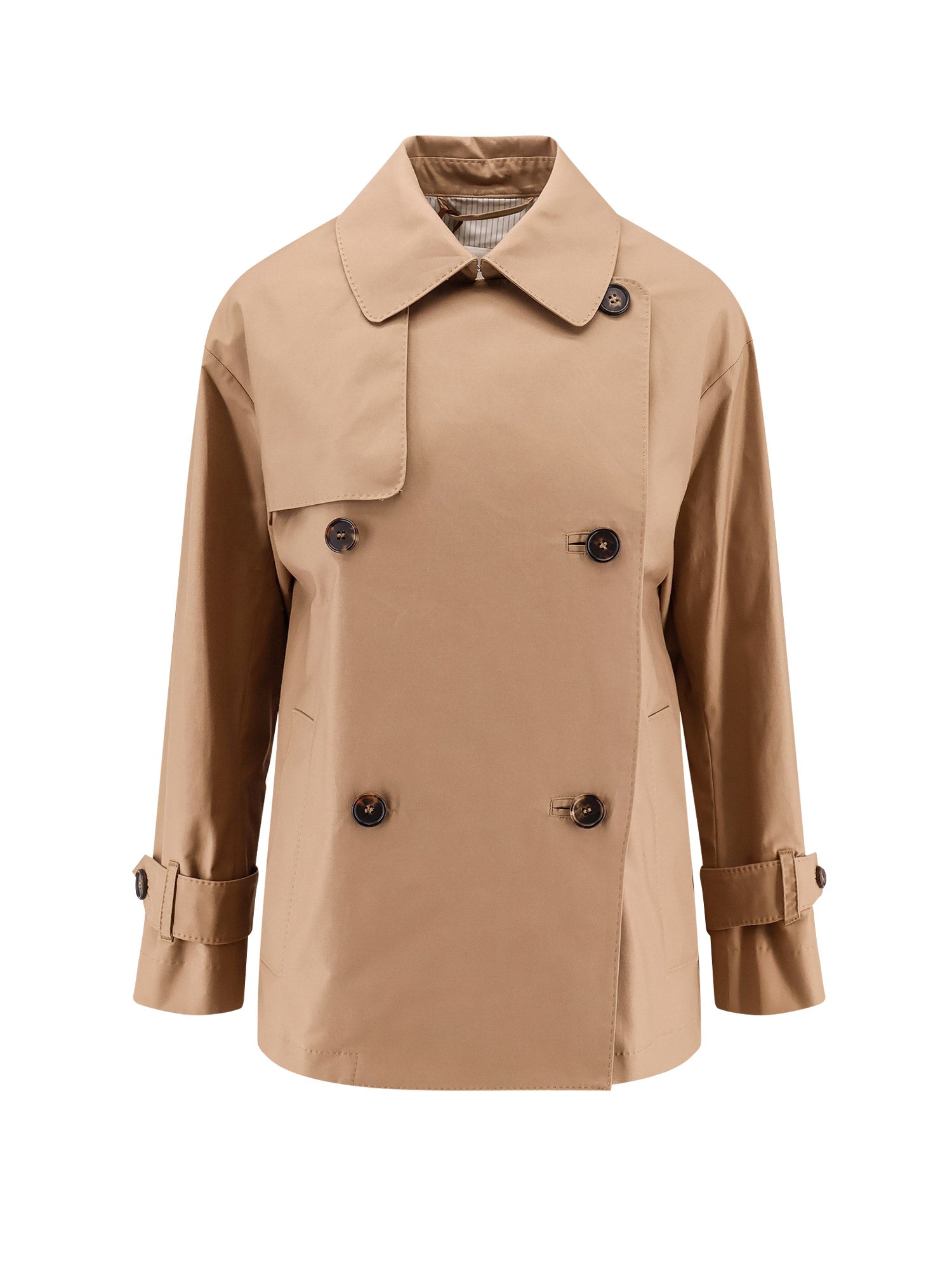 Max Mara The Cube Coats Brown Cotone Poliestere
