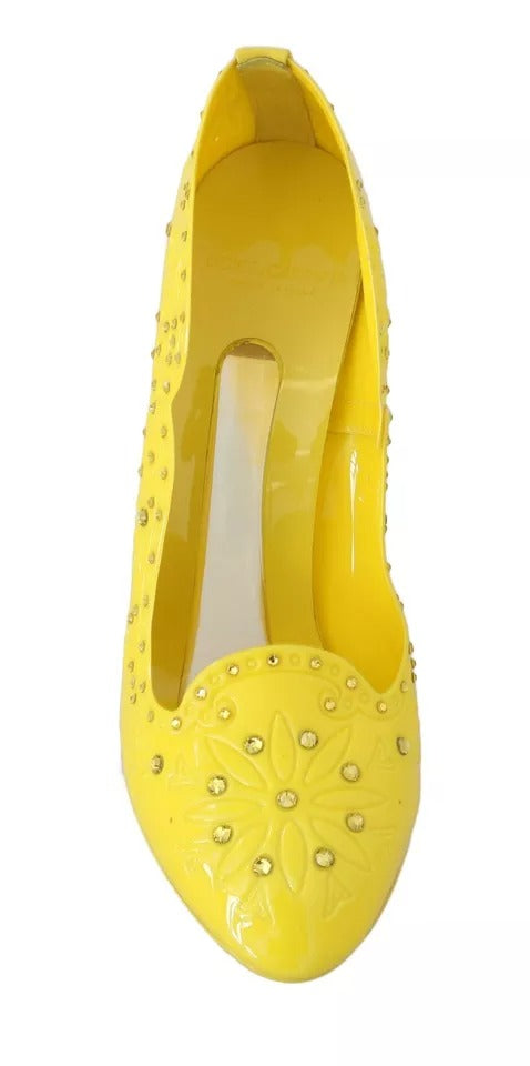 Dolce & Gabbana 90% PVC heel in yellow