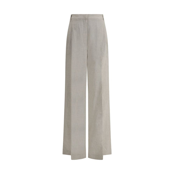 Brunello Cucinelli 97% Linen trousers in beige