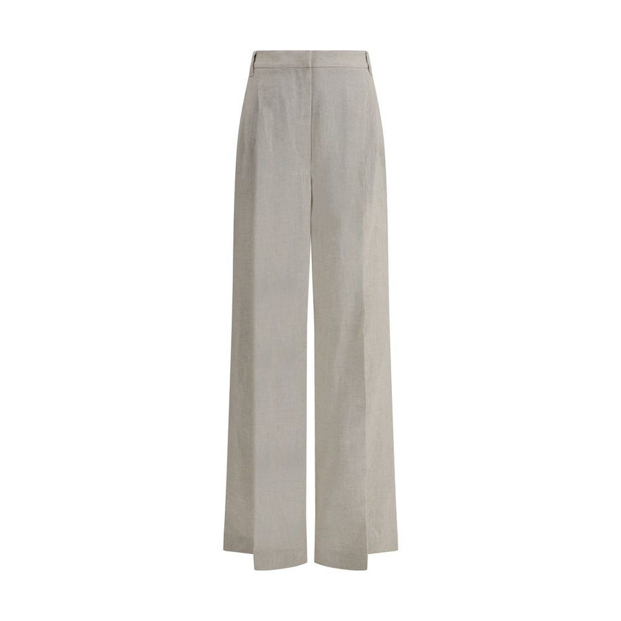 Brunello Cucinelli 97% Linen trousers in beige
