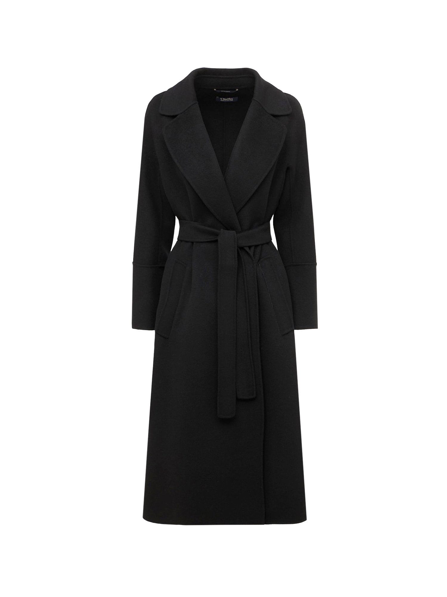 S Max Mara Coats Black Lana Vergine