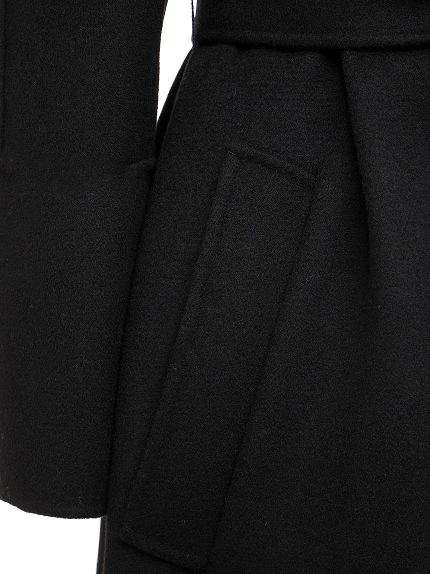 S Max Mara Coats Black Lana Vergine